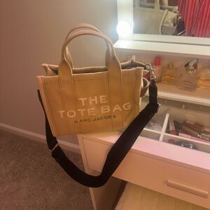 Marc Jacobs Tan Tote with Black Strap
